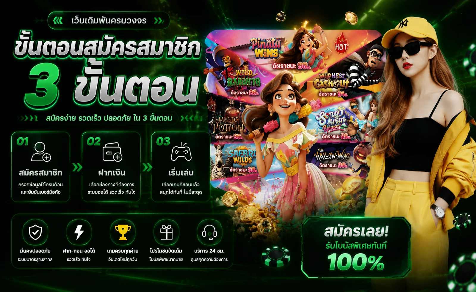 24QUEEN เว็บตรง สล็อต คาสิโนสด ฝากถอนออโต้